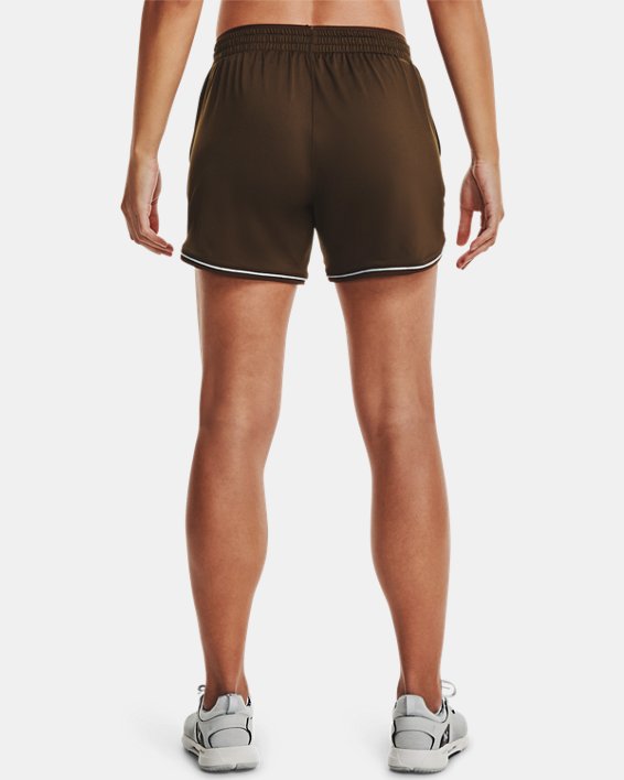 Women's UA Knit Mid-Length Shorts, Brown, pdpMainDesktop image number 1
